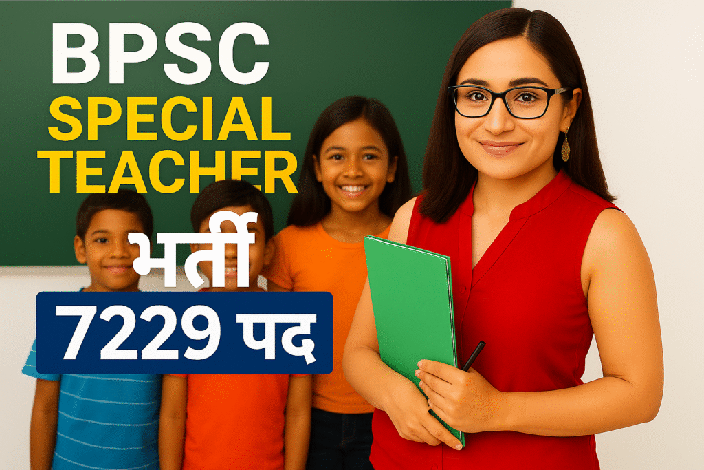 Bihar BPSC Special School Teacher Recruitment 2025