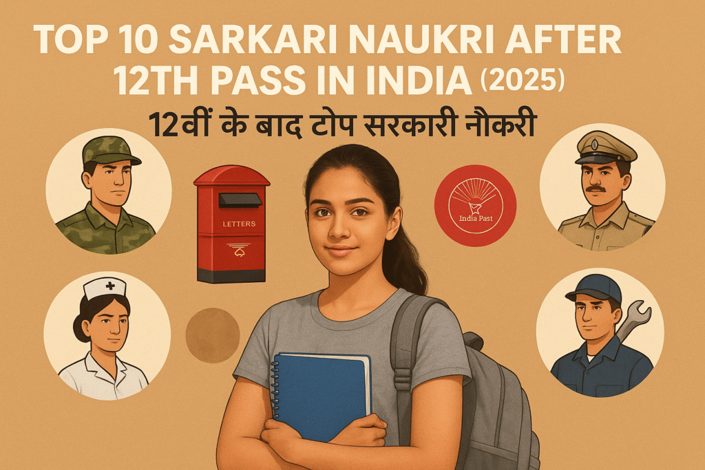Top 10 Sarkari Naukri After 12th Pass